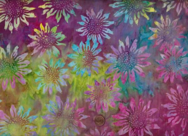 Widebacking 108" Batik Sunset bunt