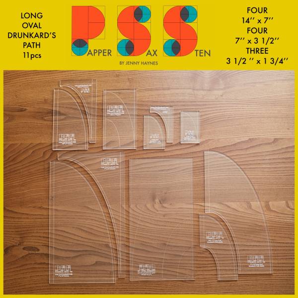 PPS Long Oval Drunkard’s Path Template