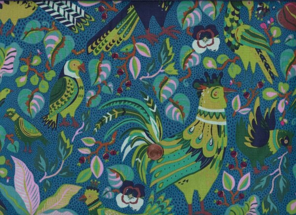 K. Doughty Swatch Book Birds blue