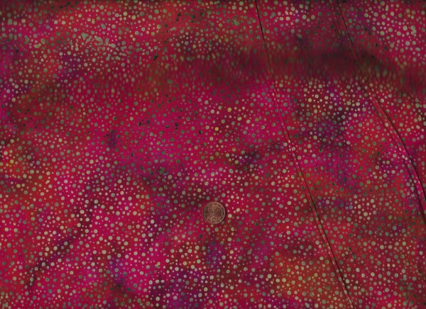 Batik Dots 115 rot-grün