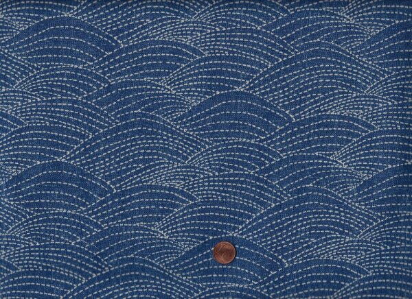 Sashiko Waves denim