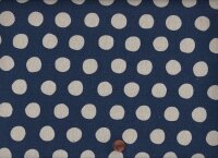 Canvas Dots midnight 80%co/20% li