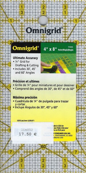 Omnigrit Ruler 4" x 8"