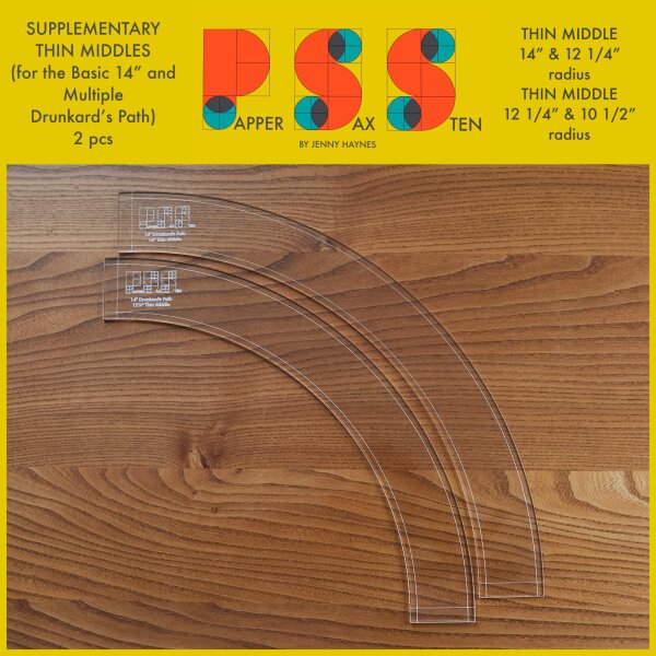 PPS Supplementary Thin Middles for the Basic 14"a.MultipleDrunkard’s Path Template