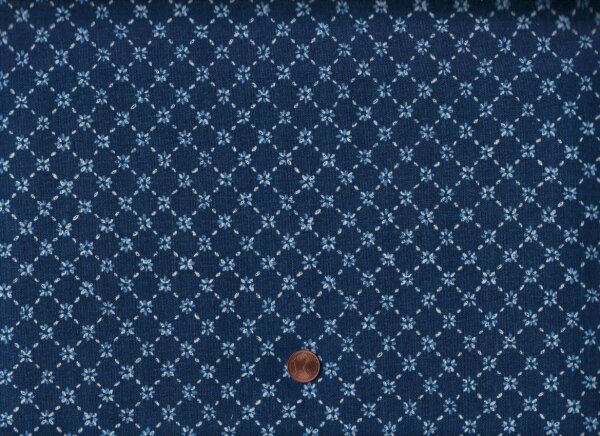 Sashiko Diamant Flower indigo