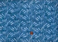 Batik Floral blau