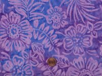 Batik Blumen lila-rosa