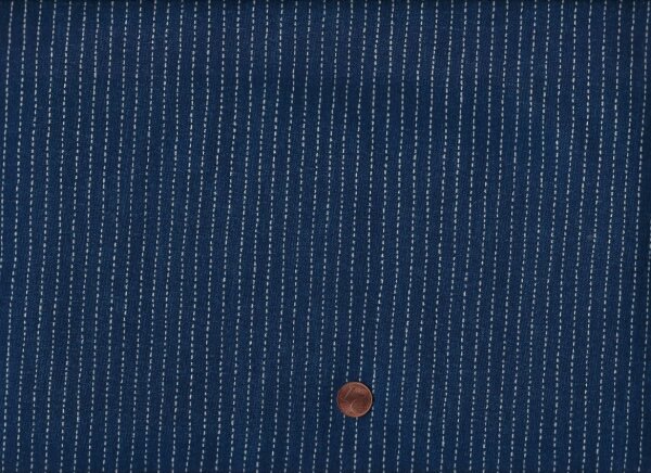 Sashiko Stitched Stripe indigo