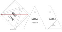 Bloc-Loc 6" Triangle in a Square on Point