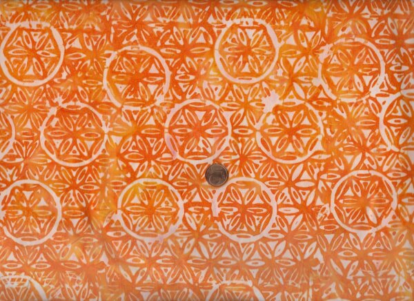 Batik Medallions orange