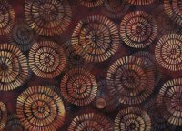 Batik Spiralen braun 40cm