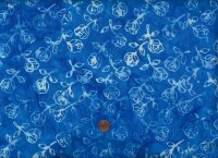 Batik Rosen cobalt