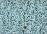 Mermaids and Unicorns floral h-blau