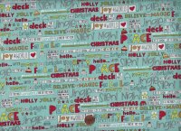 Sweetwater Snow Kissed Christmas Text aqua