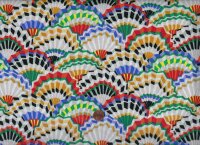 K. Fassett Paper Fan gp143 contrast