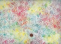 Batik Daisy dots rainbow