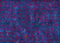 Batik Kreise plum-blue